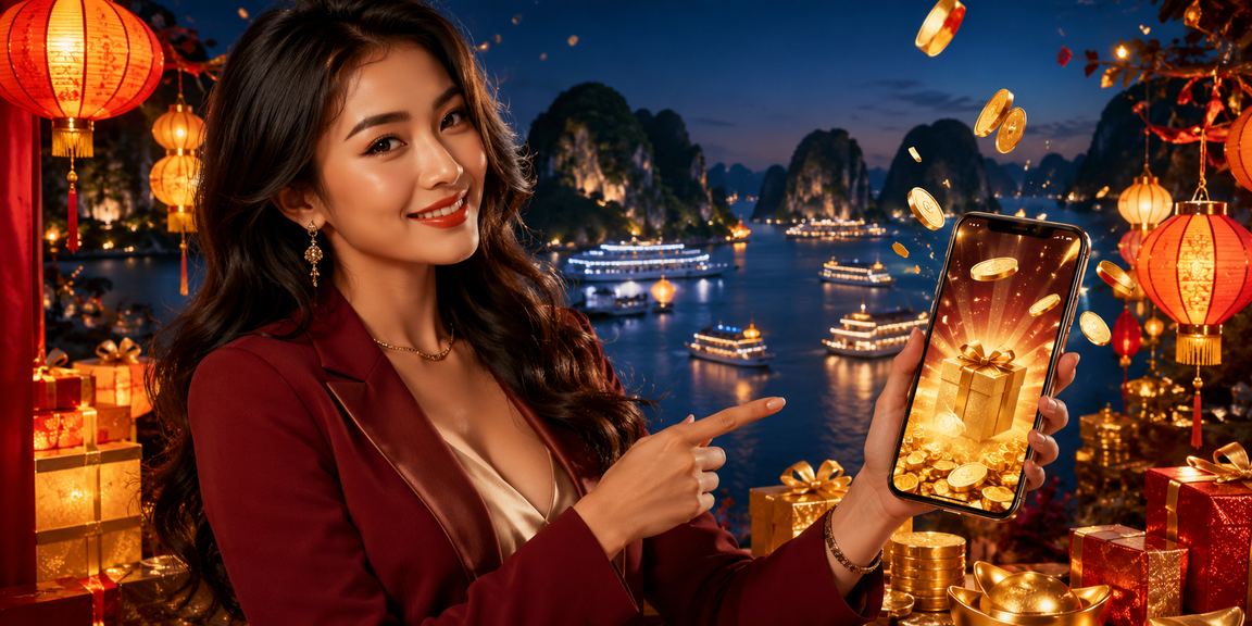 Người dùng tại Hội An đặt cược thể thao trên điện thoại trong không gian lồng đèn buổi tối
