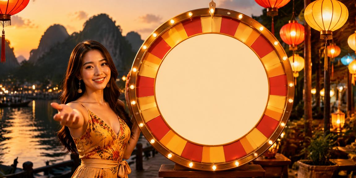 Người chơi truy cập tài khoản casino trực tuyến tại phố cổ Hội An về đêm