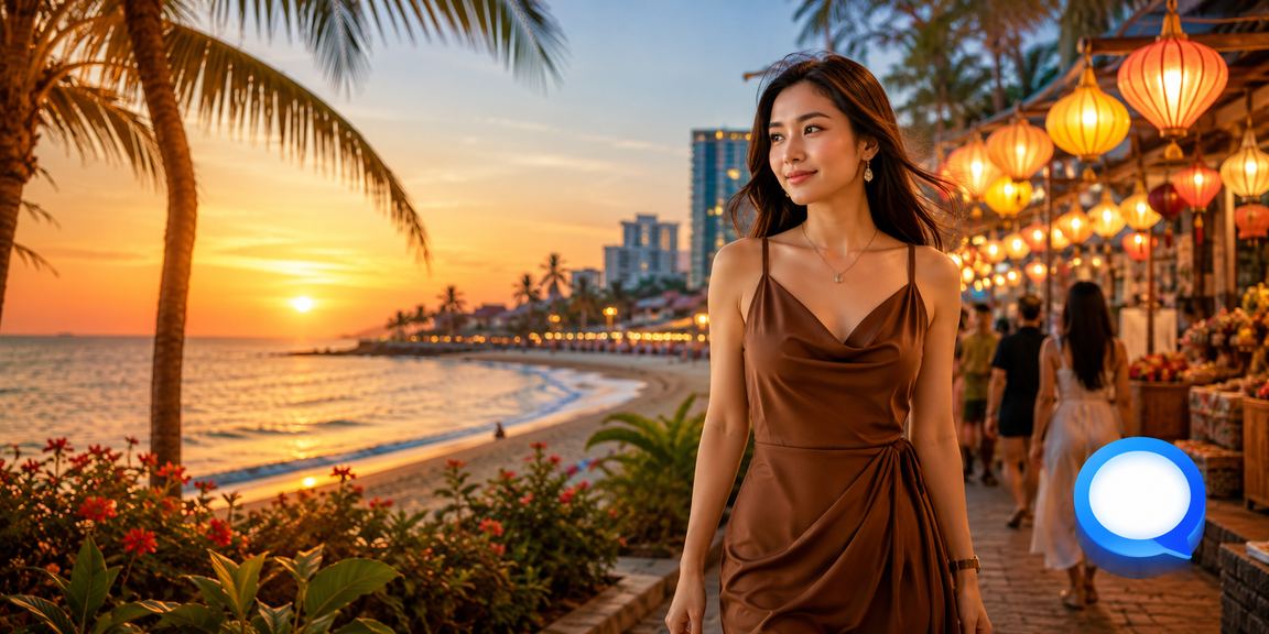 Người dùng tại Phú Quốc xem kèo cá cược thể thao trên điện thoại bên tách cà phê